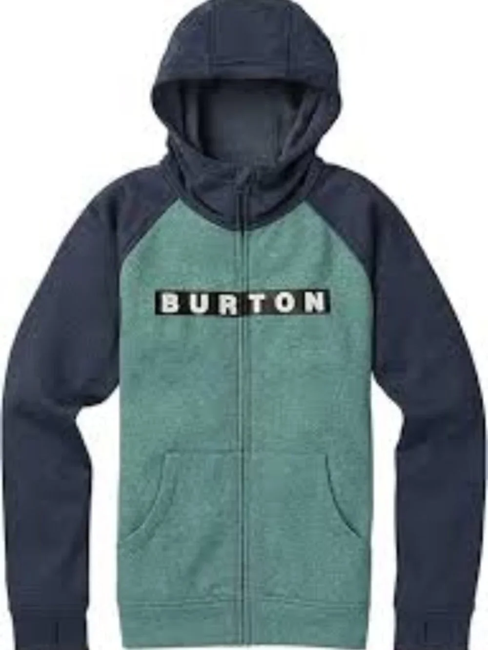 Burton Boys Medium Oak Full Zip Hoodie Trellis Heather/Mood Indigo Heather
